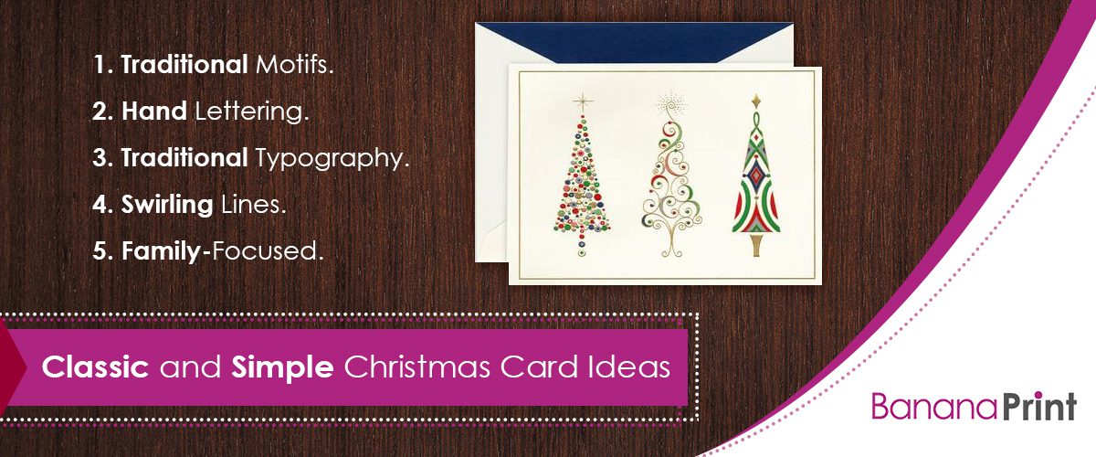 Classic and Simple Christmas Card Ideas