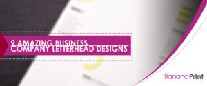 9 Amazing Business/ Company Letterhead Designs